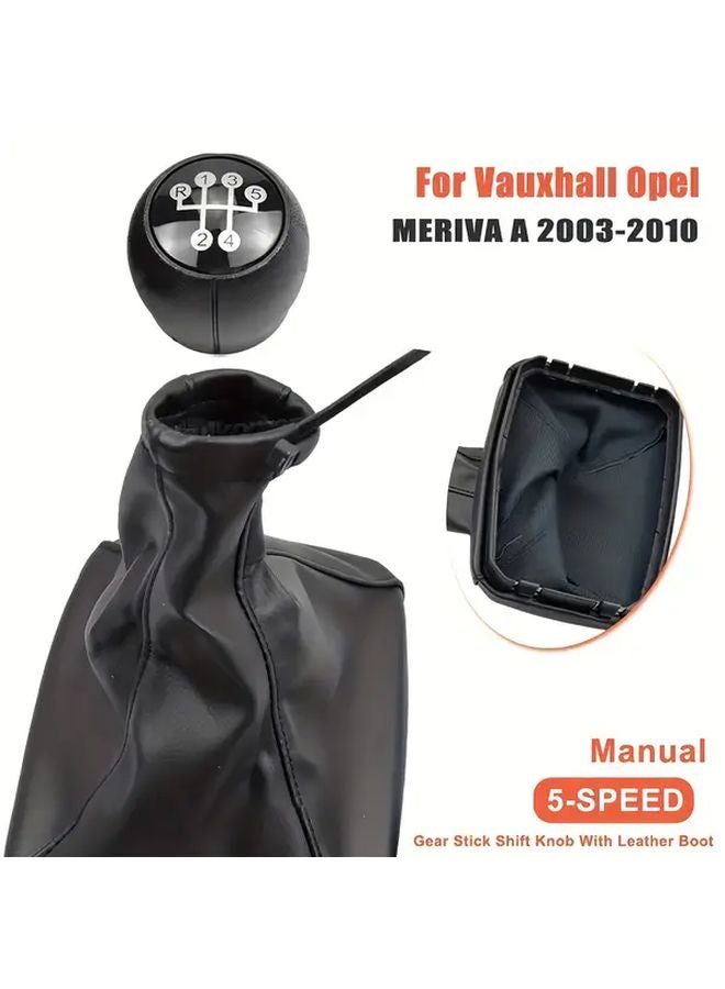 رأس ناقل الحركة لكرة اليد لفولكس فاجن أوبل ميريفا إيه 2003-2010 مع غطاء جلد بولي يوريثان - Image 4